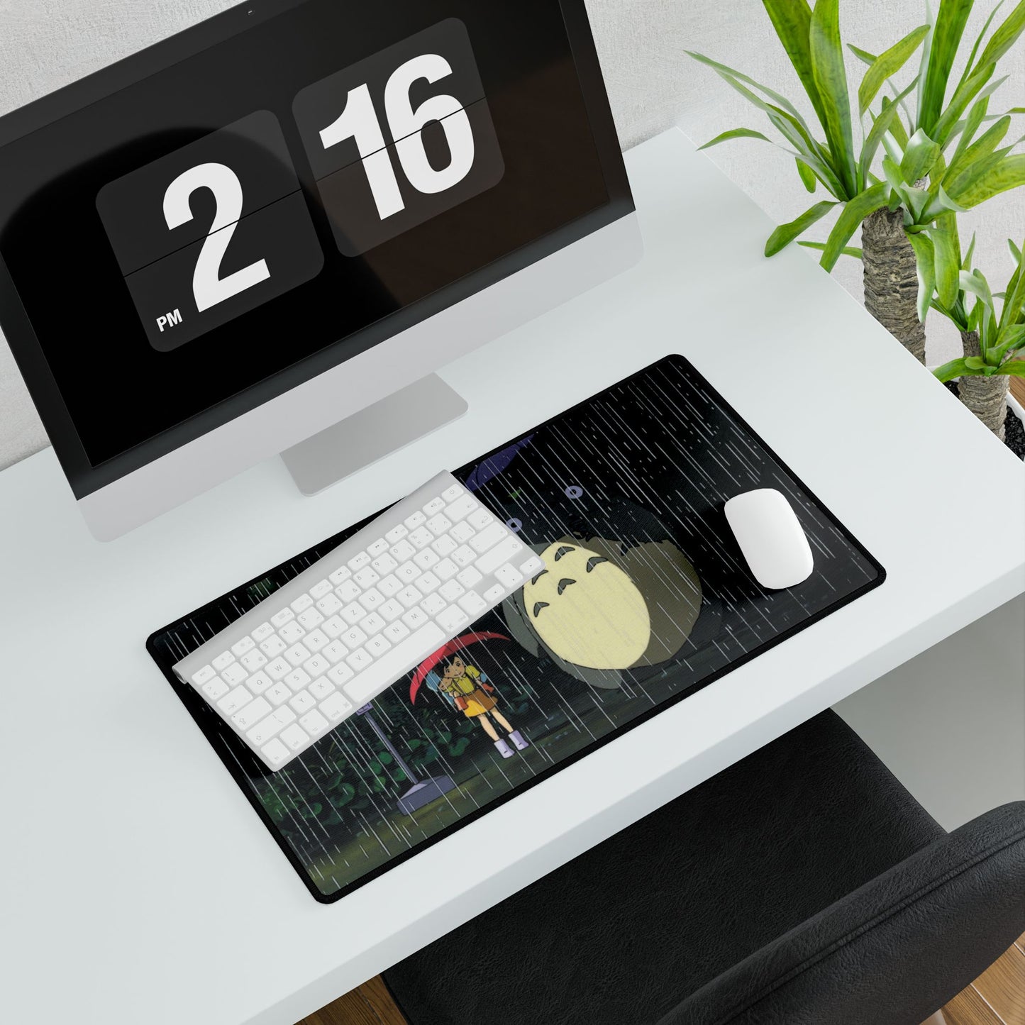 Studio Ghibli inspired, Totoro Desk Mat, Playmat for Gamers, MTG, TCG, Anime Desk Accessory