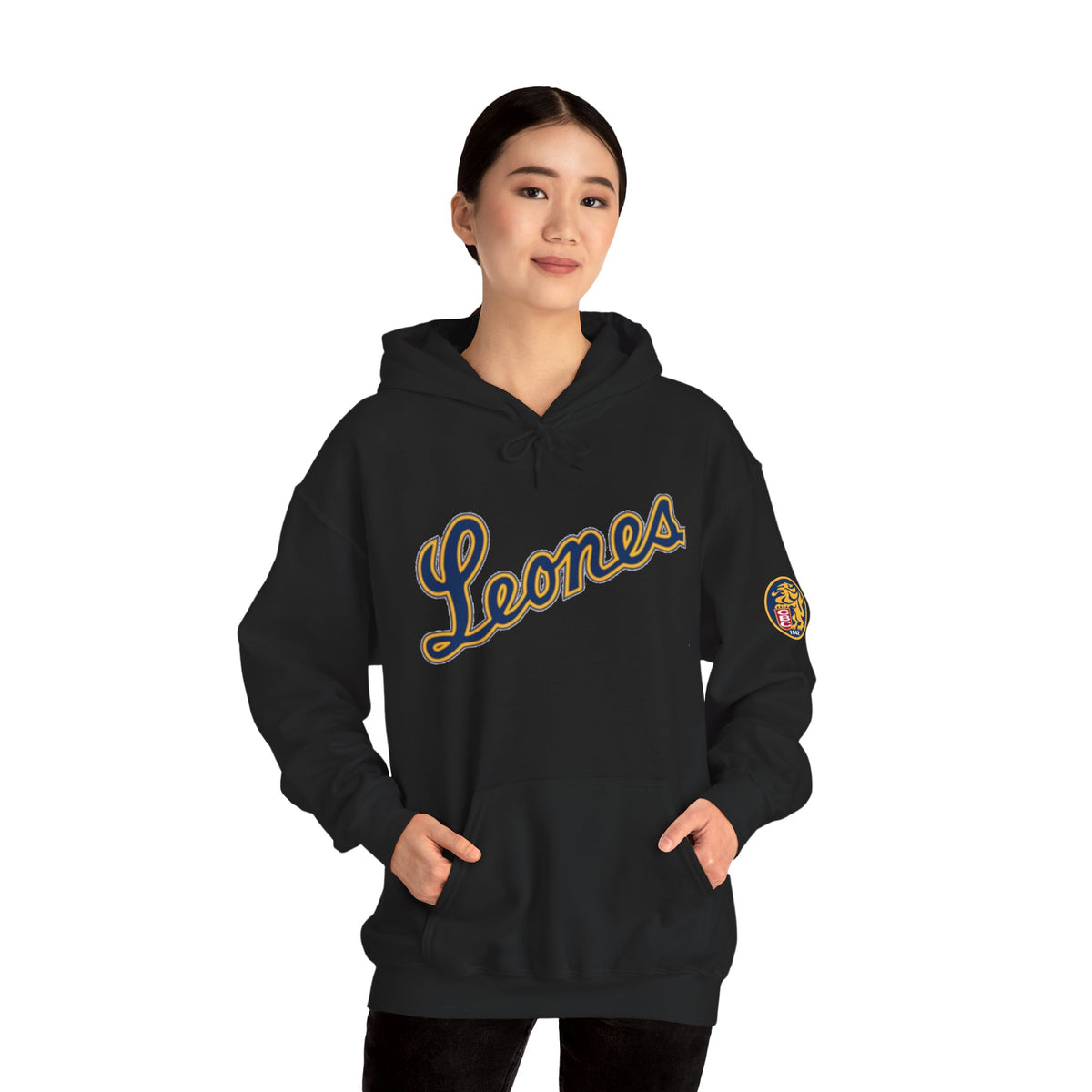 Venezuelan Baseball Fan, Leones del Caracas Unisex Heavy Blend™ Hooded Sweatshirt