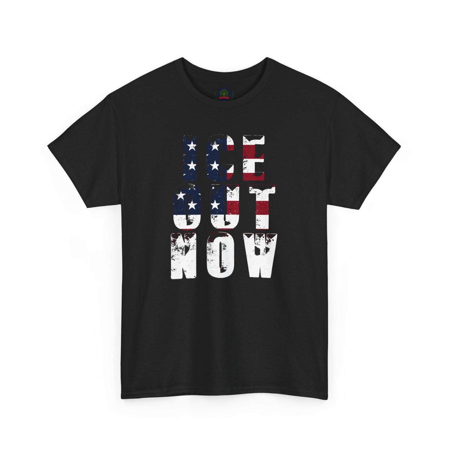 ICE OUT NOW Protest Tee, Immigration Rights Political Statement