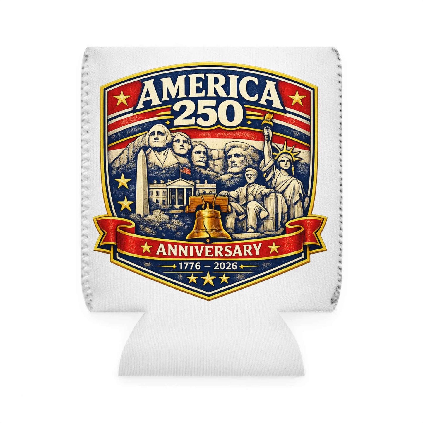 America 250th Anniversary Patriotic Can Cooler Sleeve | USA 250th