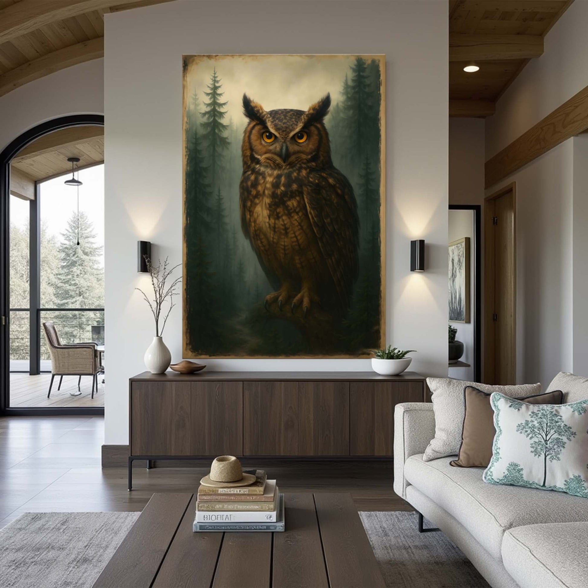 Watcher Of The Woods Owl Wall Art - Secondhand Readers