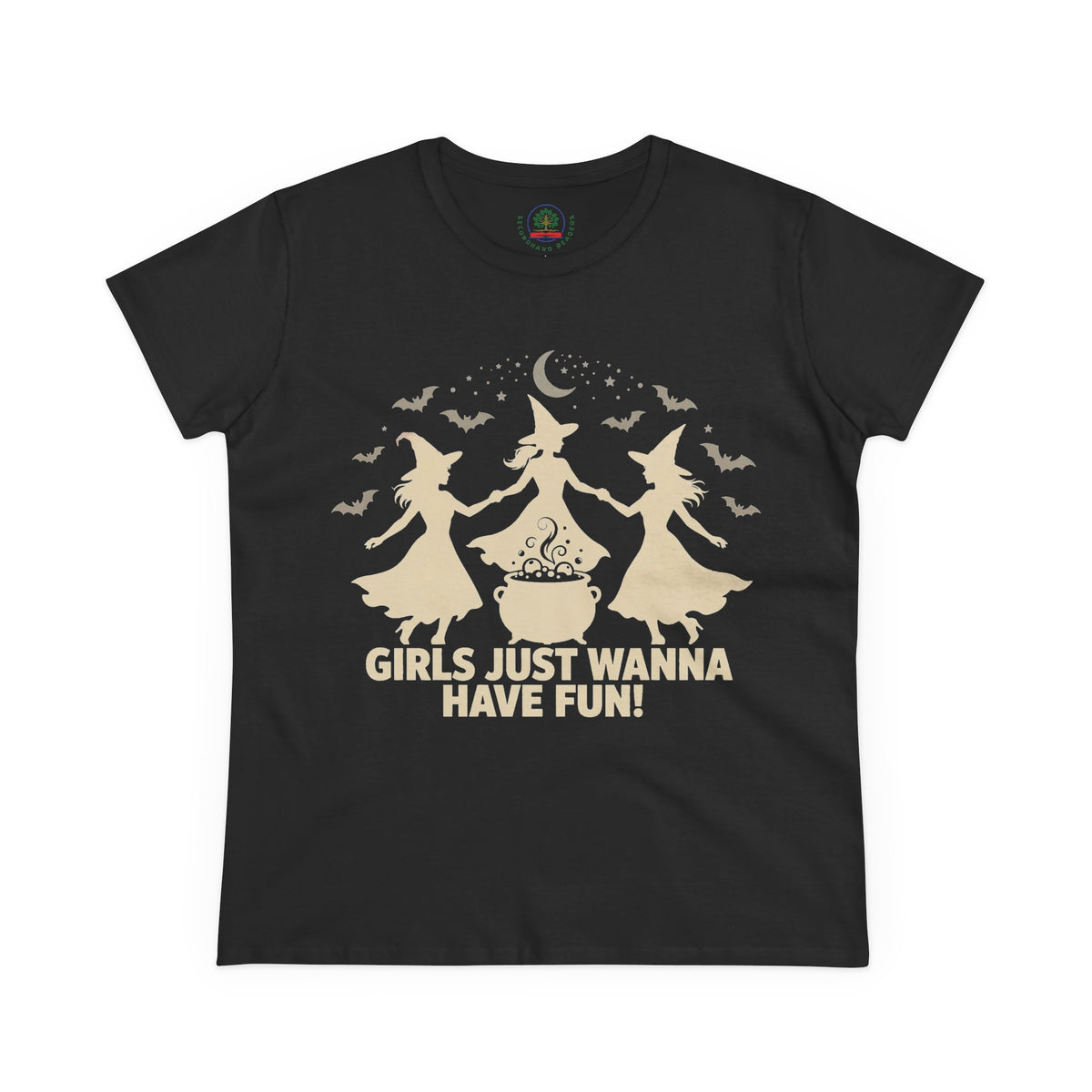 Girls Just Wanna Have Fun, Witch Dance Halloween Shirt, Womens Tee