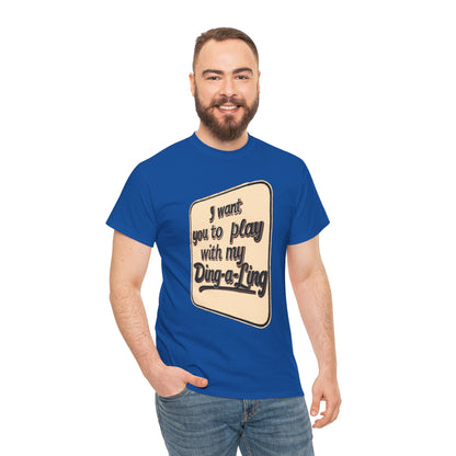 Sarcastic Humor Tee, Chuck Berry, My Ding-a-Ling, Funny Graphic T-Shirt