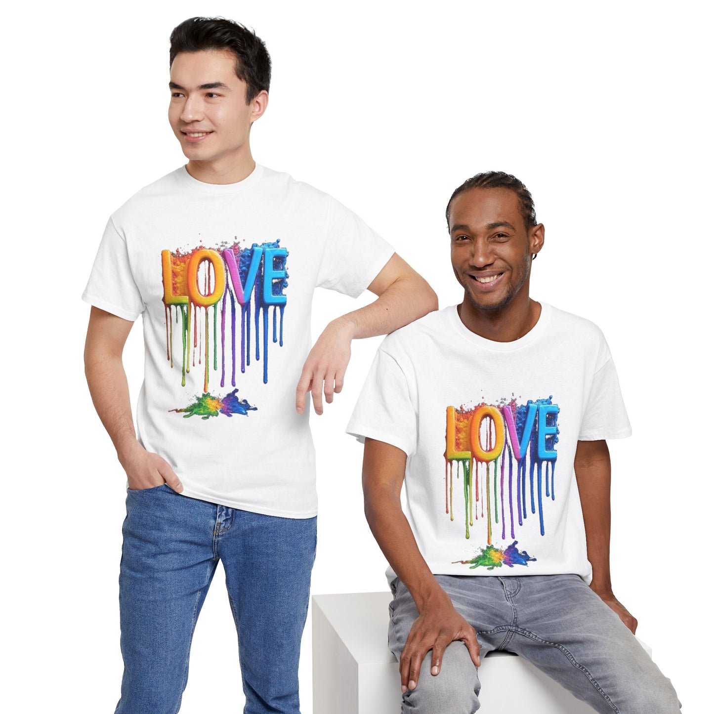 Rainbow Love Pride Unisex Tee - LGBTQ T-Shirt, Pride Apparel, LGBTQ Clothing