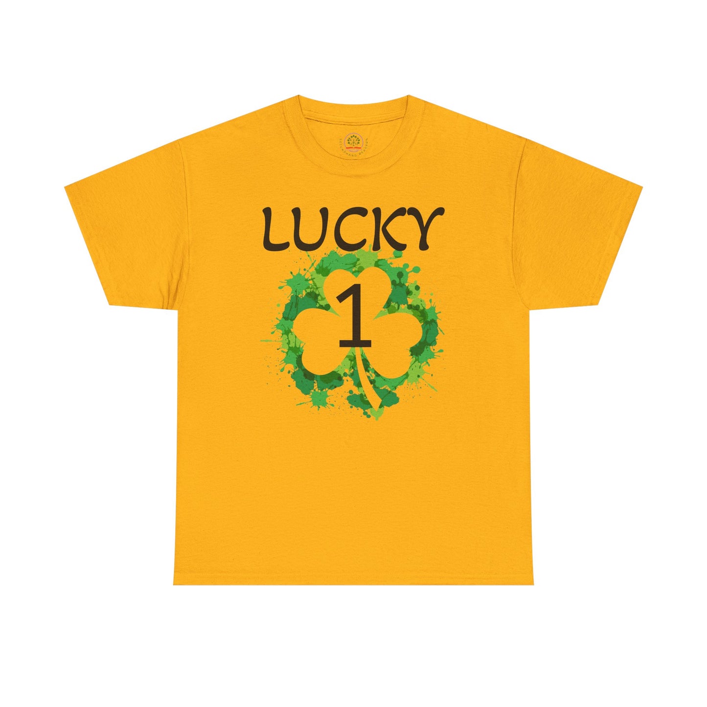 Lucky 1 St. Patrick's Day Clover T-Shirt | Irish Shamrock Design