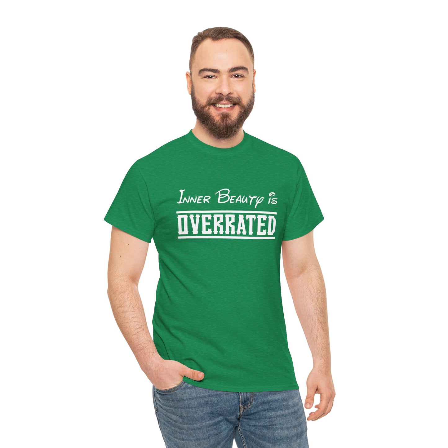 Sarcastic Inner Beauty is Overrated Unisex Tee, Funny Gift Shirt, Humorous