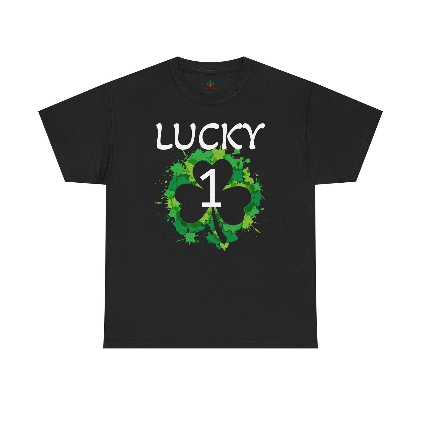 Lucky 1 St. Patrick's Day Clover T-Shirt | Irish Shamrock Design