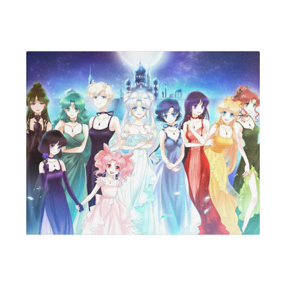Sailor Moon Silver Crystal, Sailor Princesses, Anime Wall Art, Home Decor, Canvas, manga fans gift - Secondhand Readers