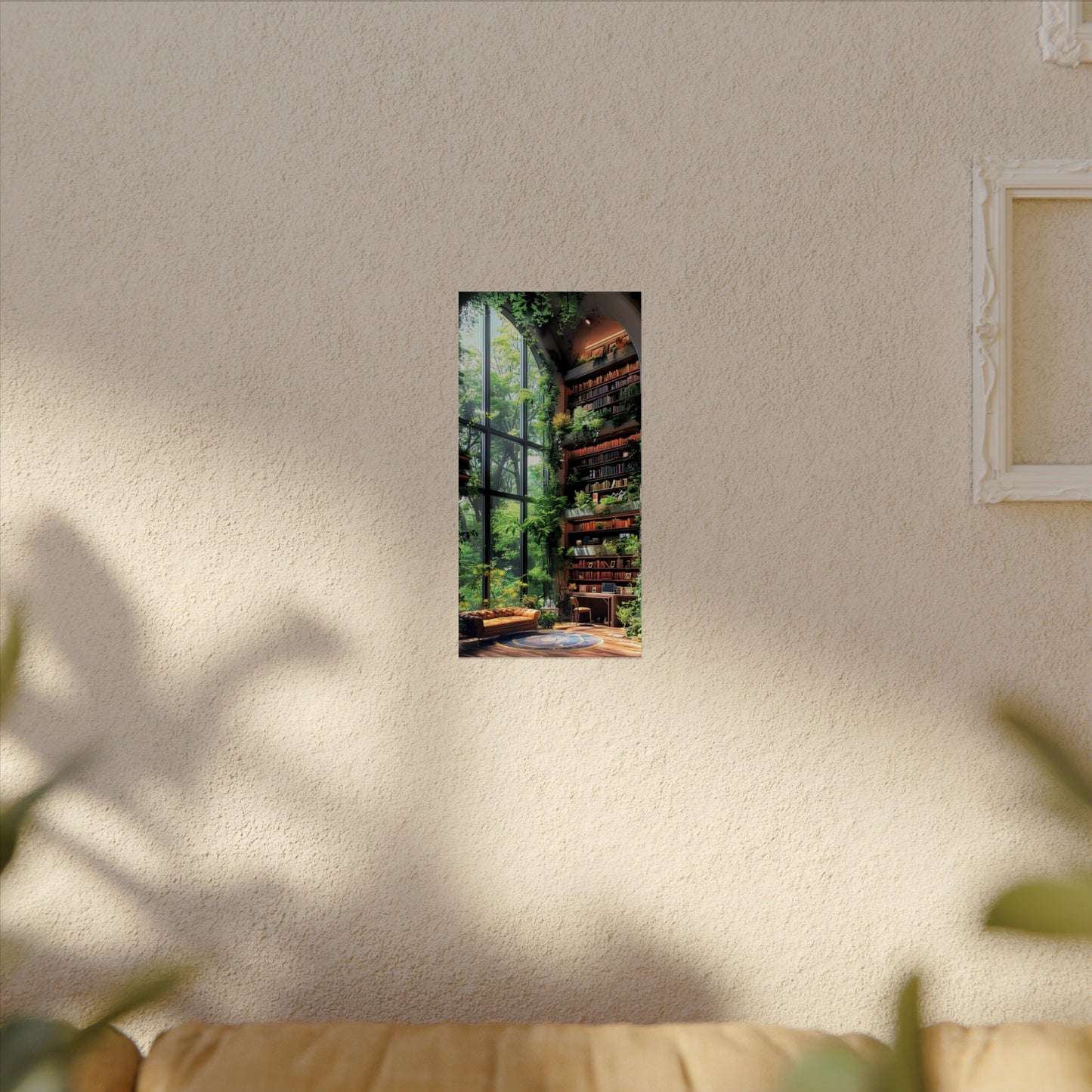 Watercolor Botanical Poster, Nature Wall Art Decor, Eco-Friendly Gift for Book Lovers, Home Office Decoration, Matte Print