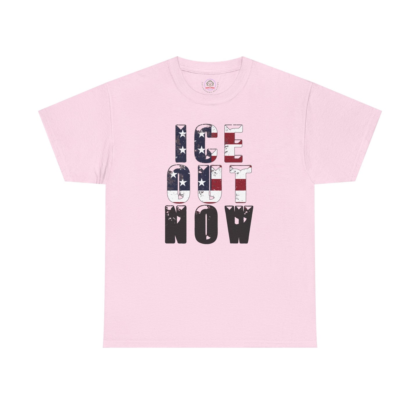 ICE OUT NOW Protest Tee, Immigration Rights Political Statement