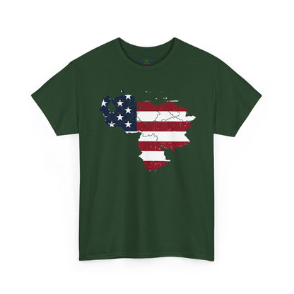 Venezuelan American Pride T-Shirt | Venezuelans in USA Tee