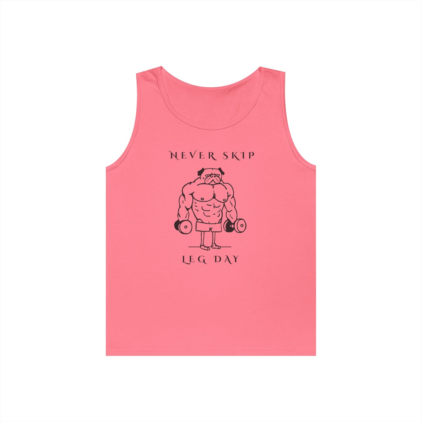 Never Skip Leg Day Unisex Tank Top | Gym Jokes, Workout Motivation
