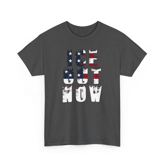 ICE OUT NOW Protest Tee, Immigration Rights Political Statement