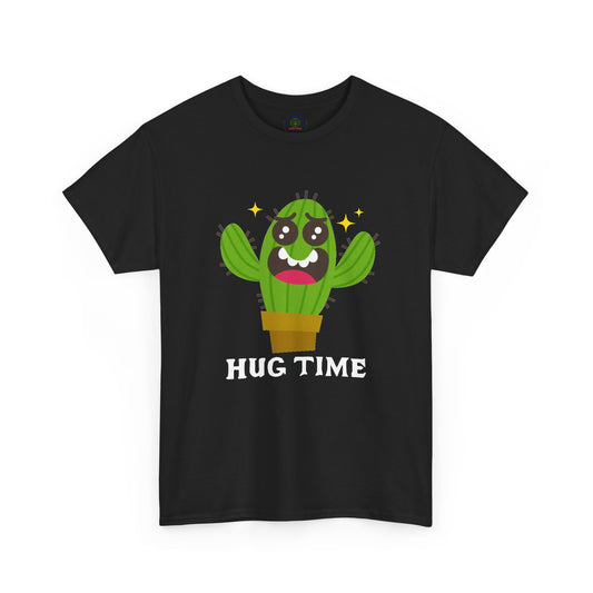 Cactus Hug Time T-Shirt, Plant Lover Gift, Funny Unisex Tee, Succulent Graphic