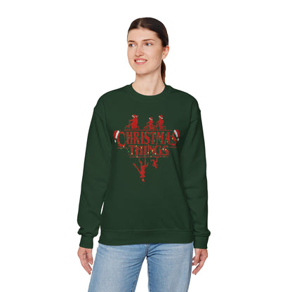 Christmas Things Sweatshirt | Stranger Style Retro Holiday Graphic  | The Upsidedown