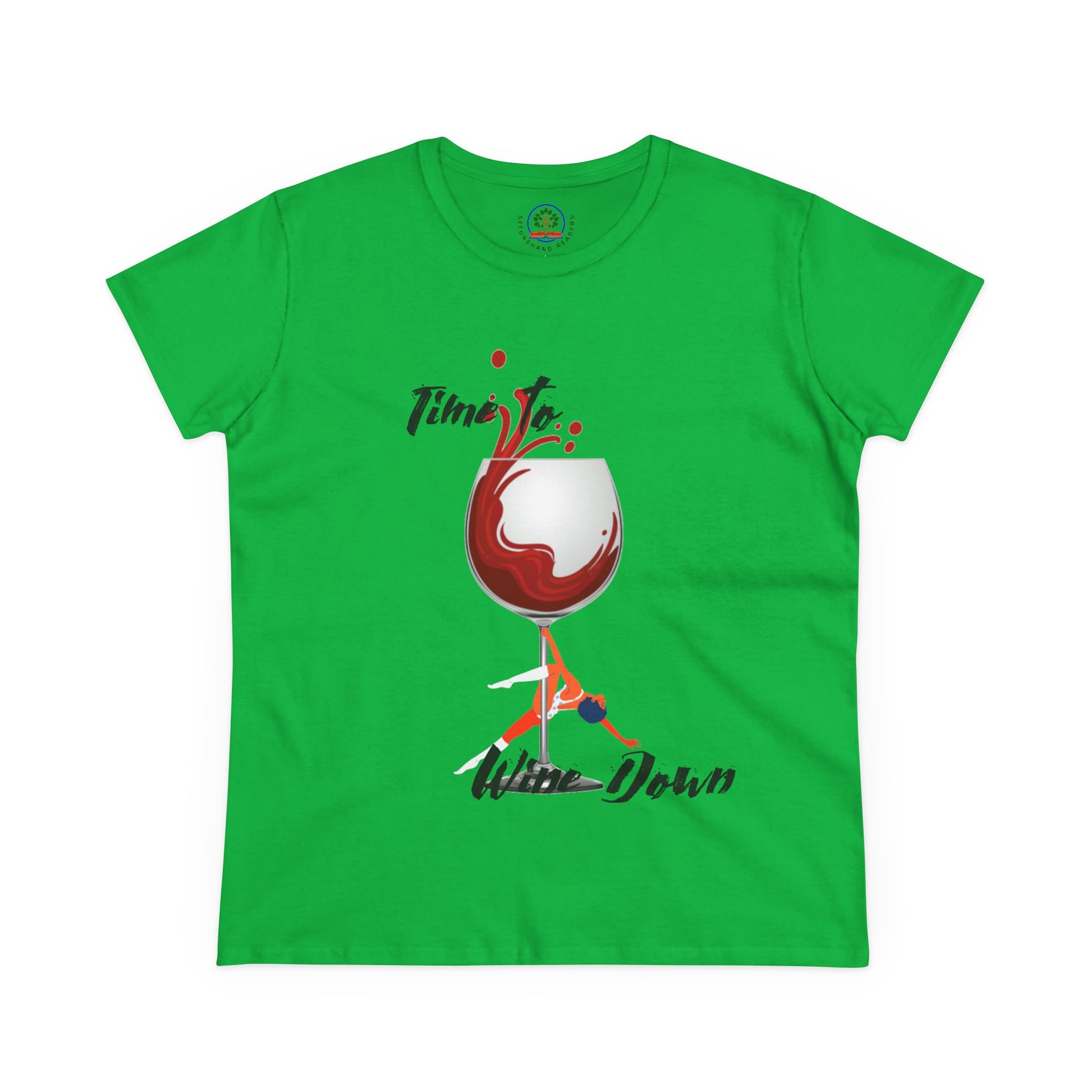 Wine Down Tee, Funny Wine Lovers Shirt, Pole Dancer T-shirt, Wine Lover Gift - Secondhand Readers