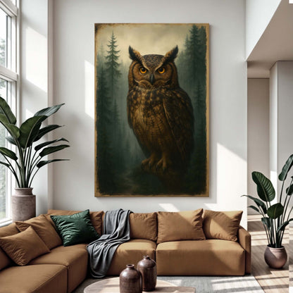 Watcher Of The Woods Owl Wall Art - Secondhand Readers