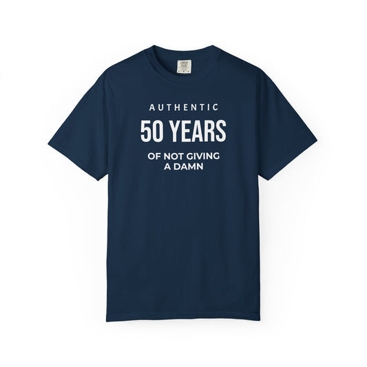 Many Years of Not Giving a Damn T-Shirt — Funny Custom Age Birthday Tee