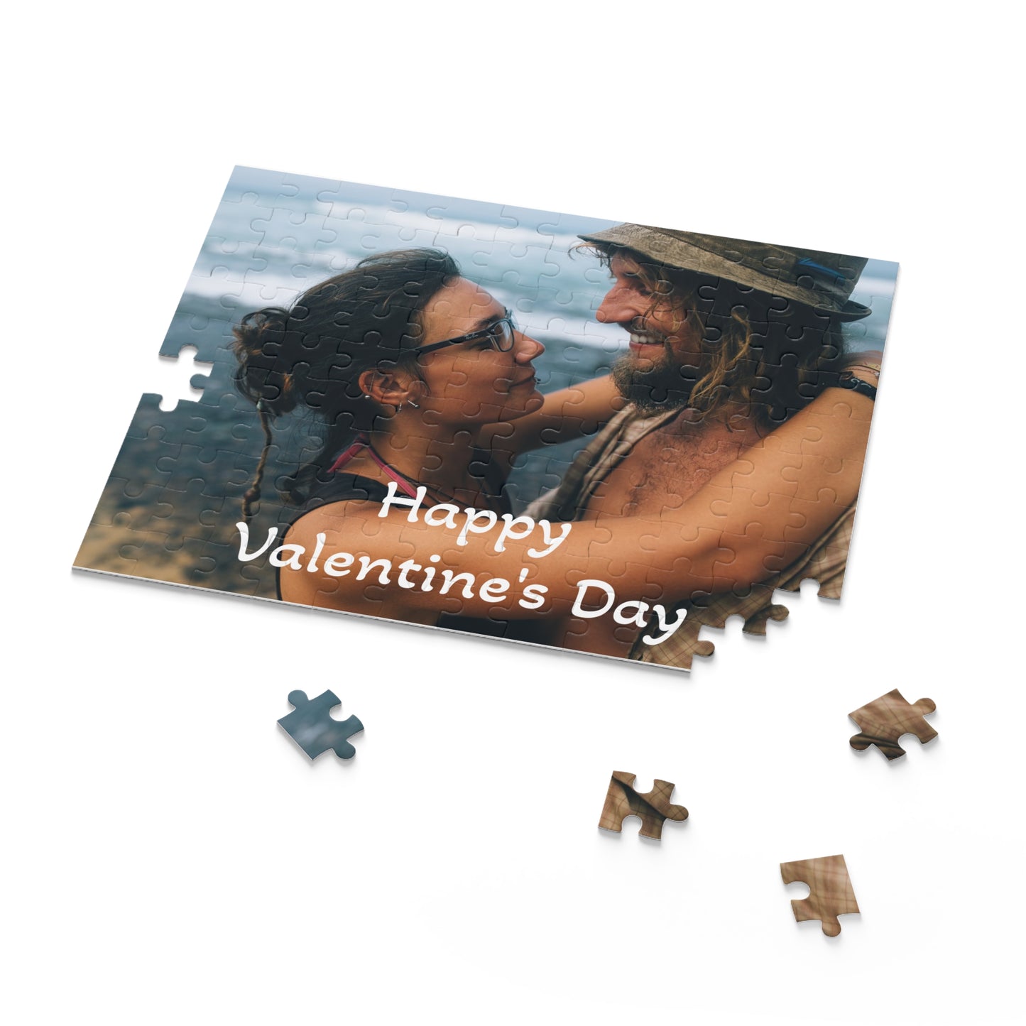 Custom Couples Photo Puzzle 120-252-500 Piece Puzzle, Personalized Valentines Day Gift