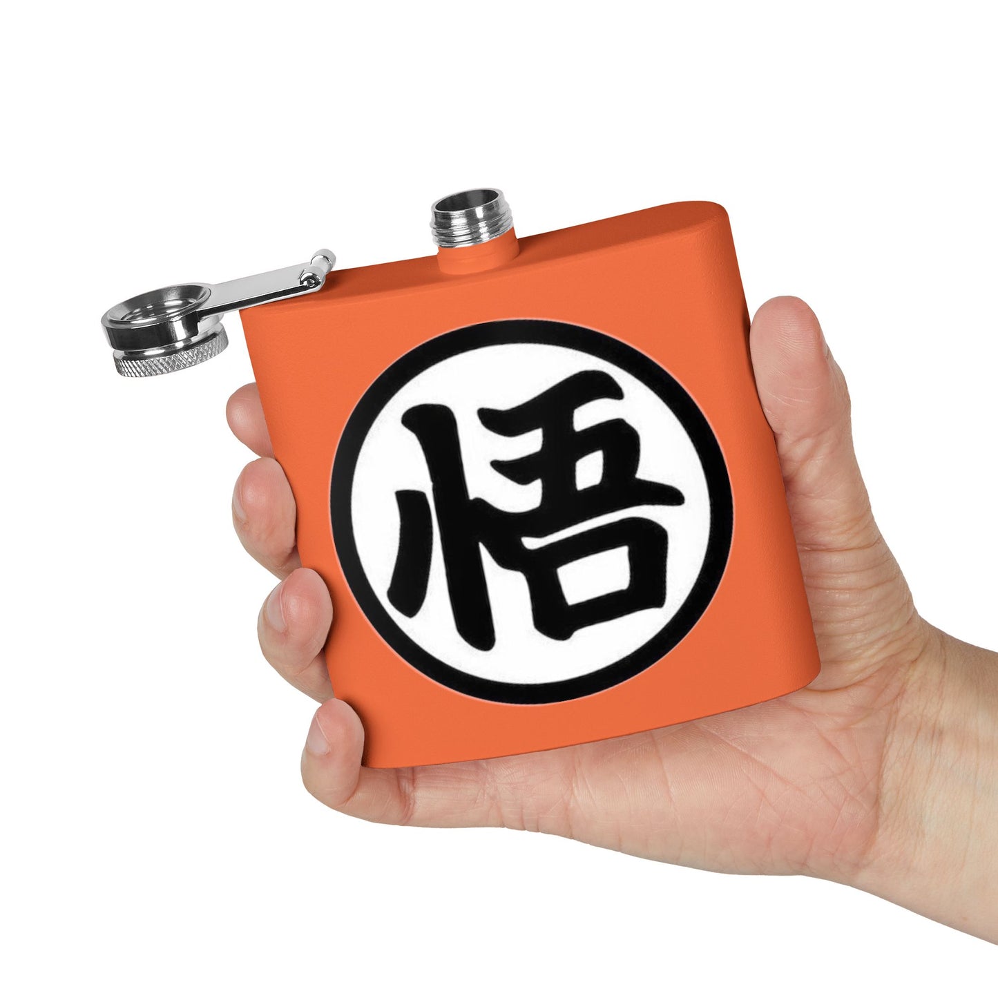Anime-Inspired, Master Roshi Symbol Dragon Ball Manga, Stainless Steel Flask 6oz