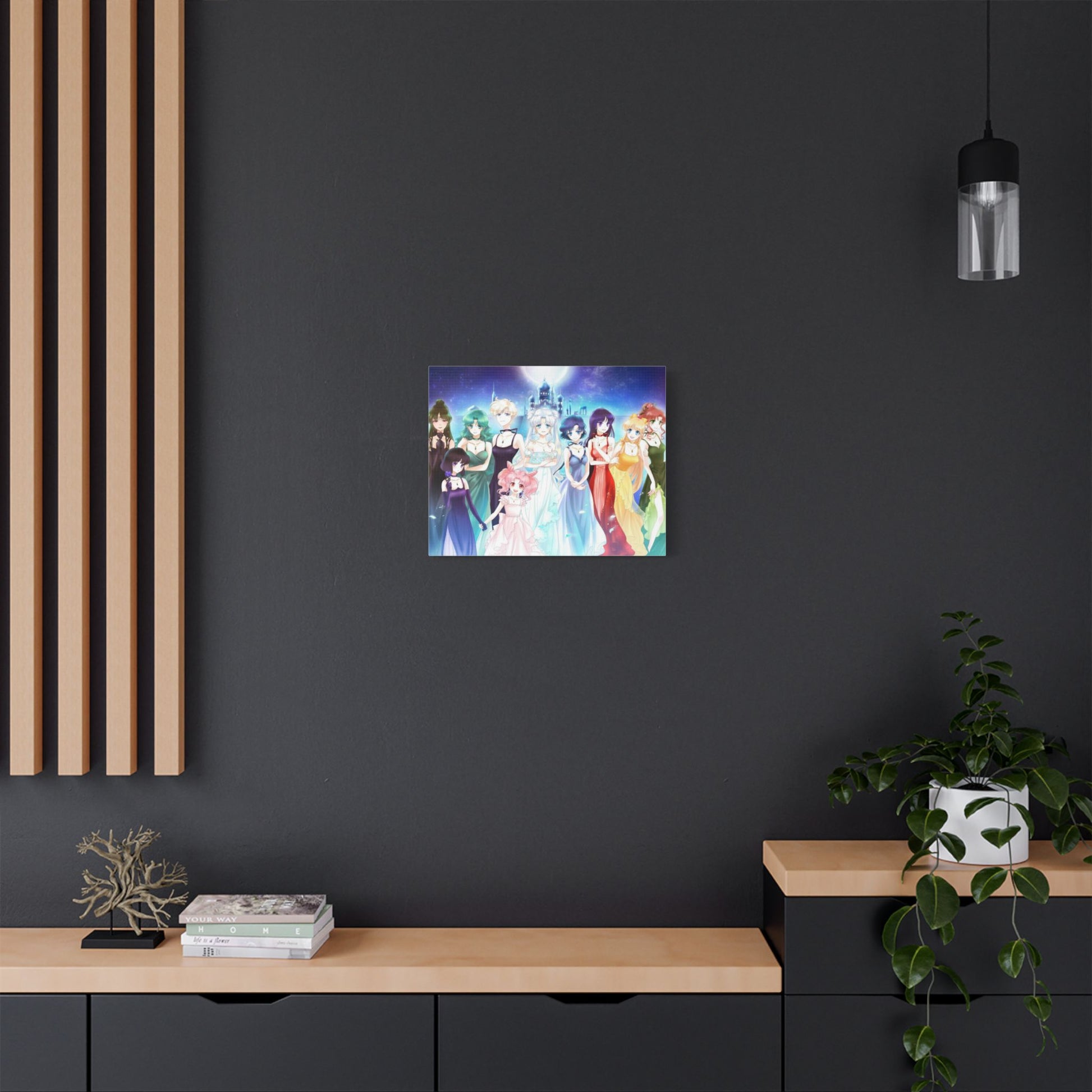 Sailor Moon Silver Crystal, Sailor Princesses, Anime Wall Art, Home Decor, Canvas, manga fans gift - Secondhand Readers