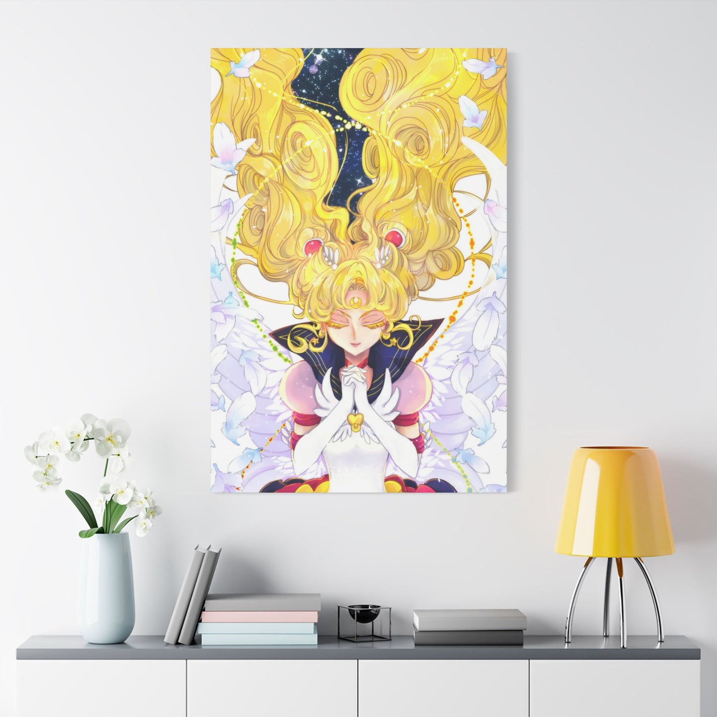 Anime Canvas, Eternal Sailor Moon Wall Art, Satin Print, Stretched Painting