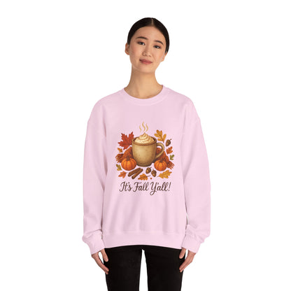 Fall Vibes Crewneck Sweatshirt, Cozy Autumn Graphic Shirt, It's Fall Y'all