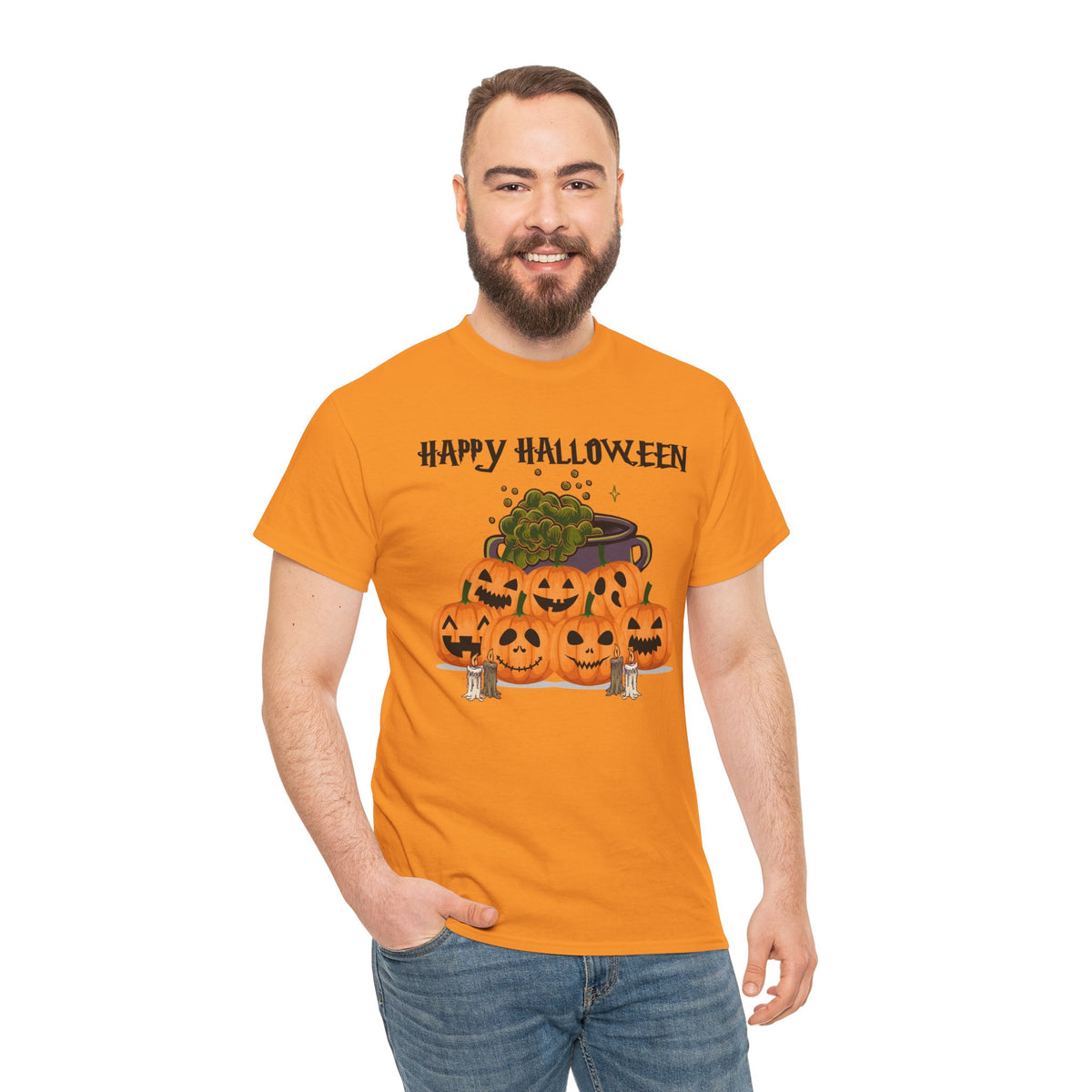 Happy Halloween Unisex Tee, Funny Pumpkin Shirt, Fall Apparel, Spooky Season - Secondhand Readers