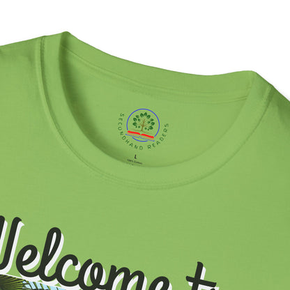 Welcome to My Garden Unisex T-Shirt - Funny Woman Watering Jungle Tee, Plant