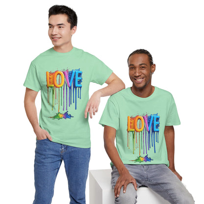 Rainbow Love Pride Unisex Tee - LGBTQ T-Shirt, Pride Apparel, LGBTQ Clothing