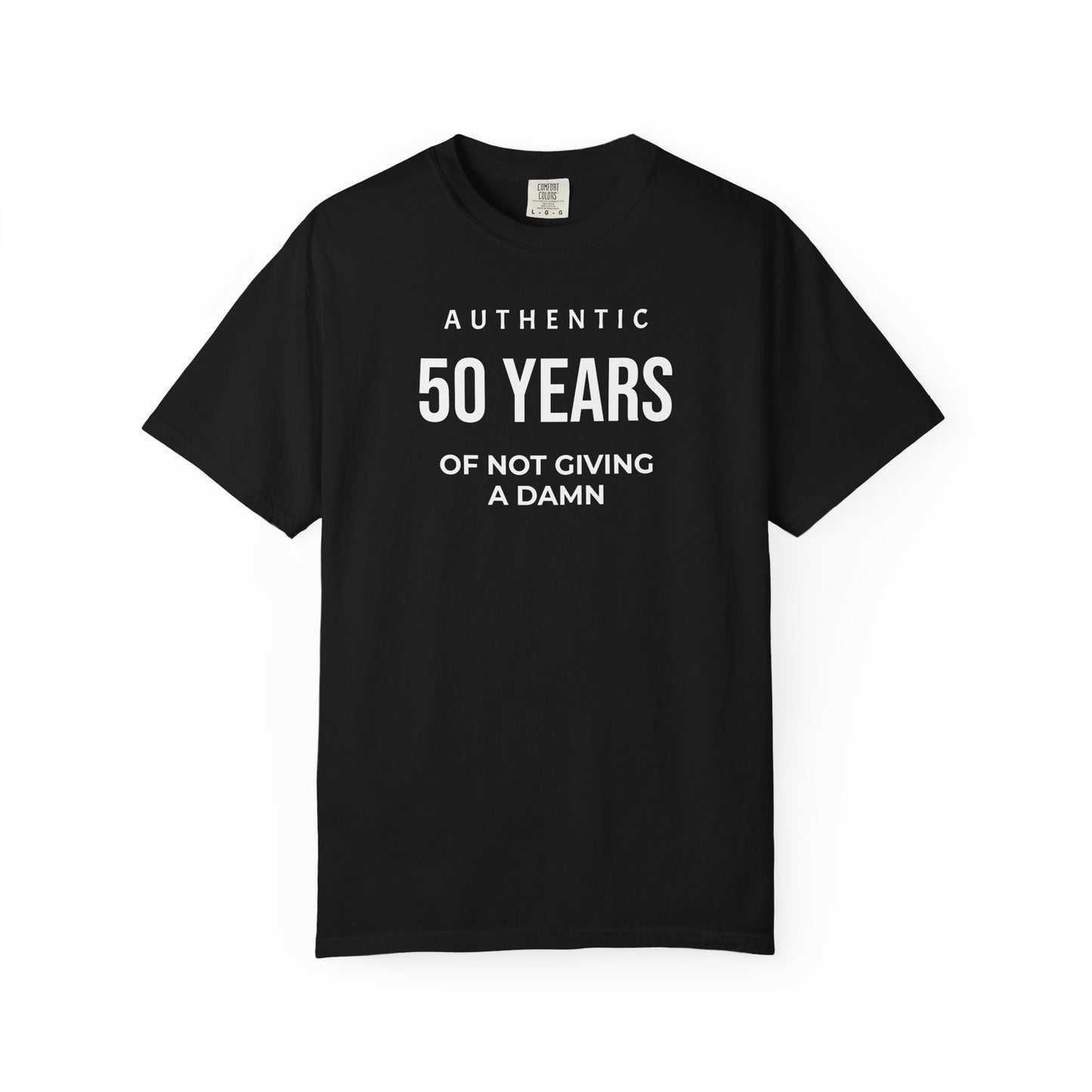 Many Years of Not Giving a Damn T-Shirt — Funny Custom Age Birthday Tee