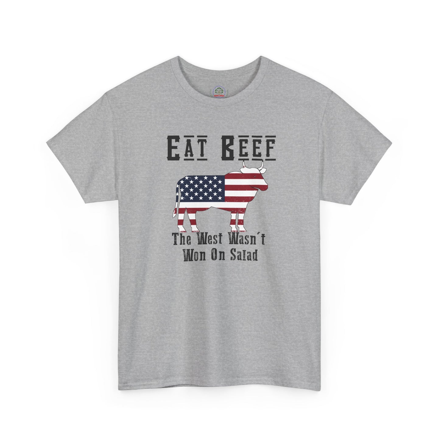 Funny American BBQ Unisex Tee, Meat Eaters Joke Shirt, Eat Beef Gift, Patriotic