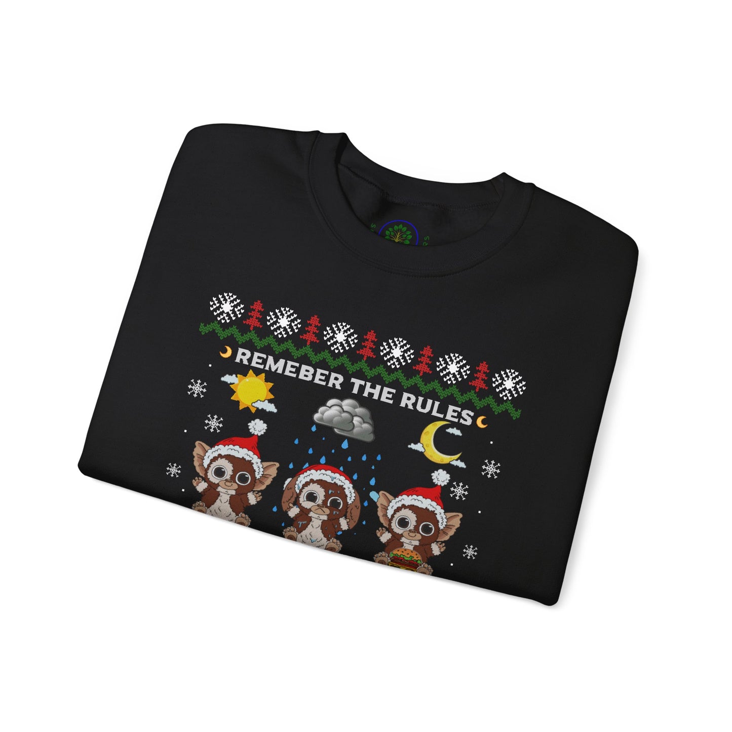 Gremlins Mogwai Ugly Christmas Sweater Crewneck Sweatshirt | Retro Holiday