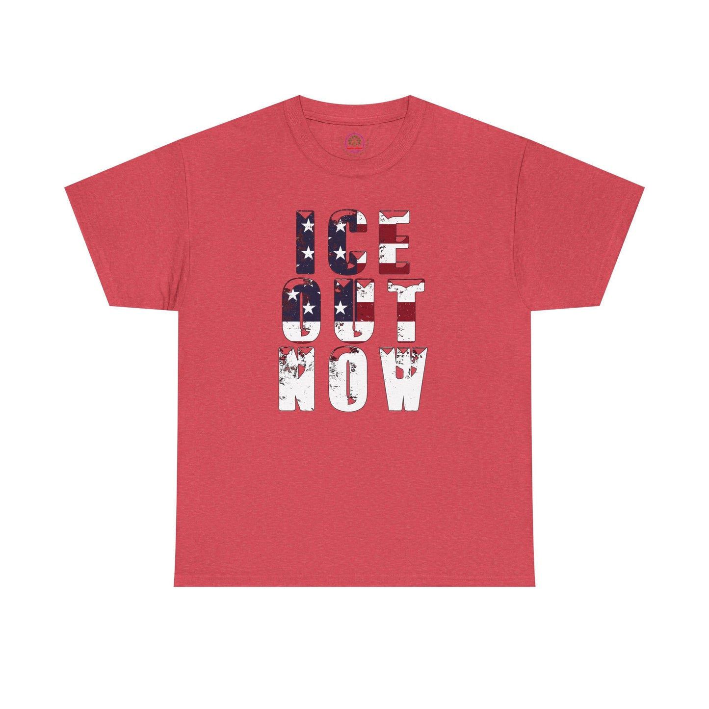 ICE OUT NOW Protest Tee, Immigration Rights Political Statement