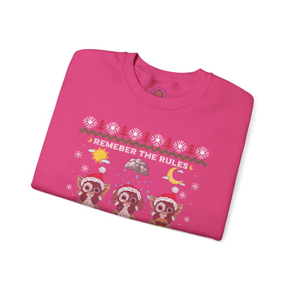 Gremlins Mogwai Ugly Christmas Sweater Crewneck Sweatshirt | Retro Holiday