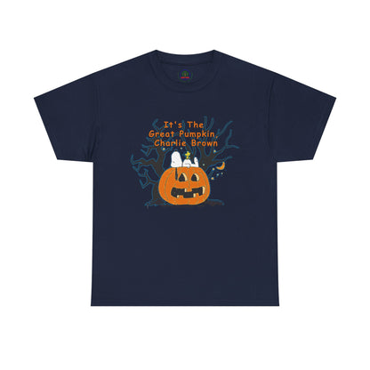 Pumpkin Tee, Spooky Fall T-Shirt, Halloween Charlie Brown Shirt, Snoopy - Secondhand Readers