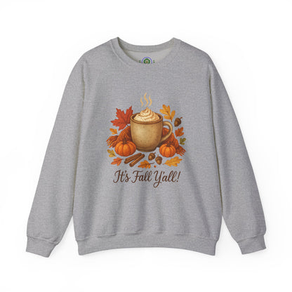 Fall Vibes Crewneck Sweatshirt, Cozy Autumn Graphic Shirt, It's Fall Y'all
