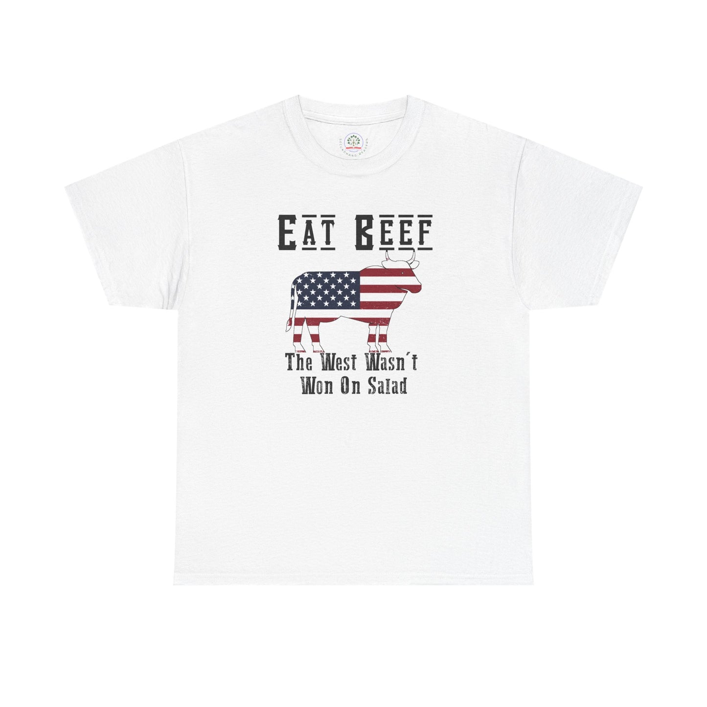 Funny American BBQ Unisex Tee, Meat Eaters Joke Shirt, Eat Beef Gift, Patriotic