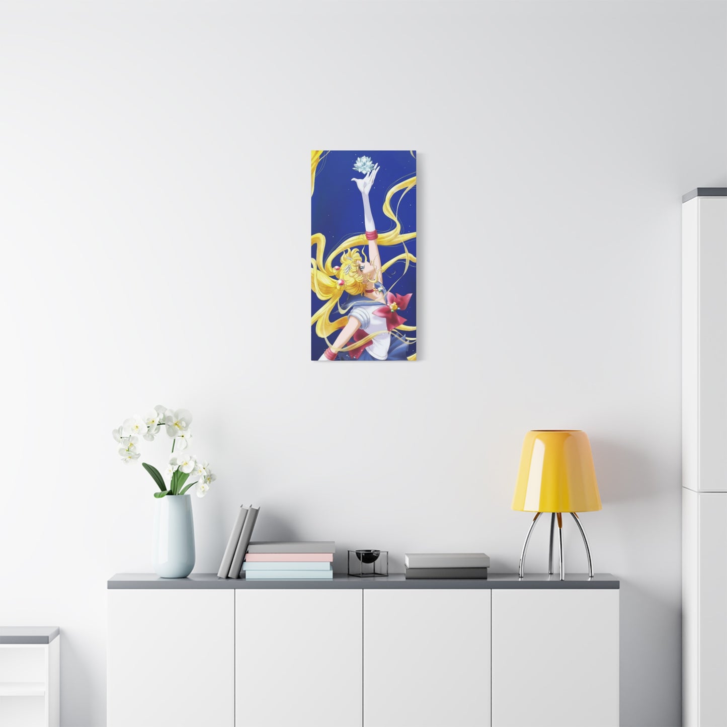Canvas Print, Sailor Moon Silver Crystal, Matte Wall Art, Home Decor, Anime