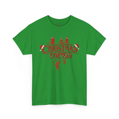 Christmas Things Retro Upside Down T-Shirt | Holiday Graphic Tee
