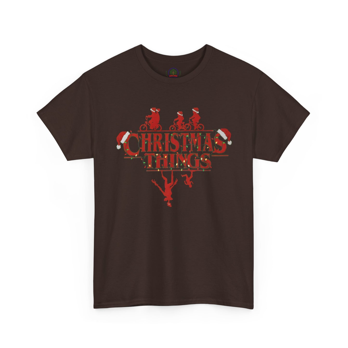 Christmas Things Retro Upside Down T-Shirt | Holiday Graphic Tee