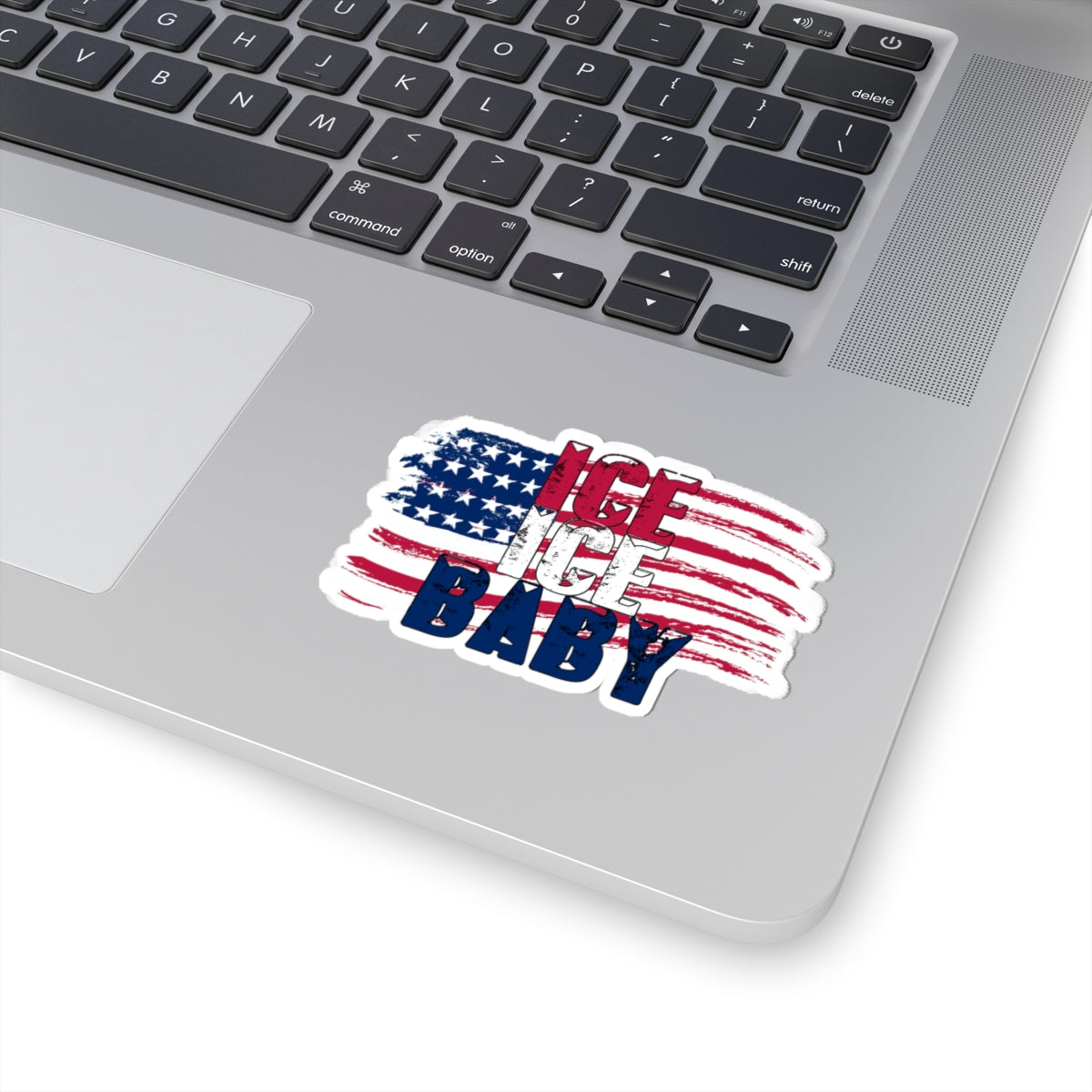 Ice Ice Baby Kiss-Cut Stickers, Patriotic USA Decals, America First, American Flag - Secondhand Readers