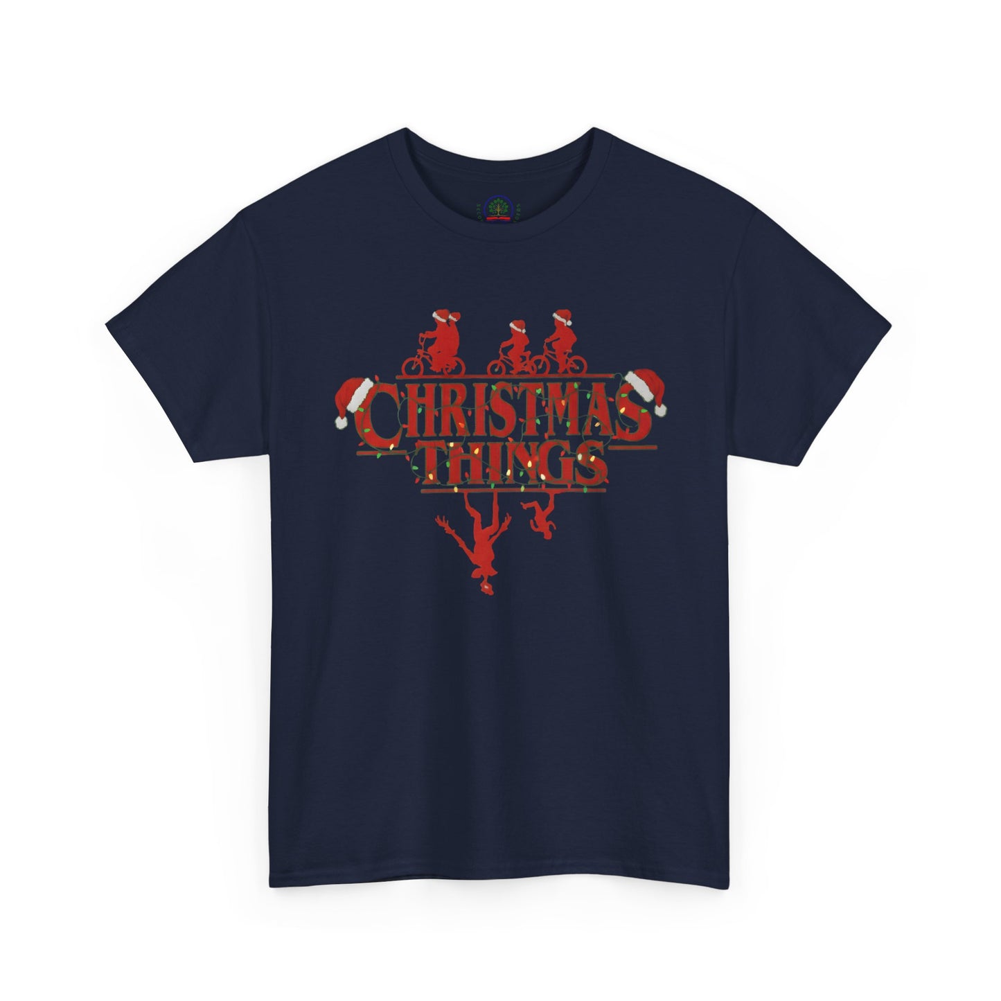 Christmas Things Retro Upside Down T-Shirt | Holiday Graphic Tee