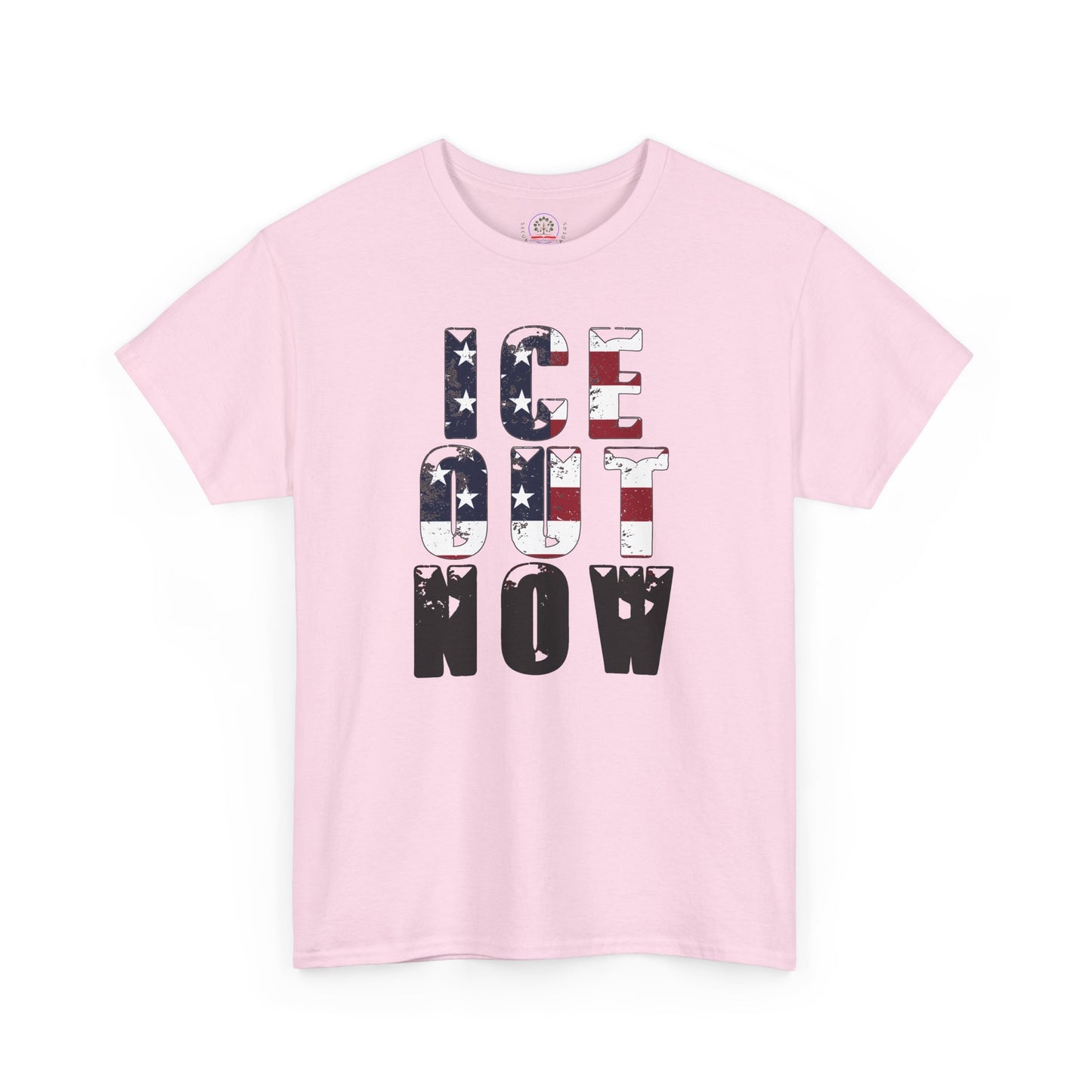 ICE OUT NOW Protest Tee, Immigration Rights Political Statement