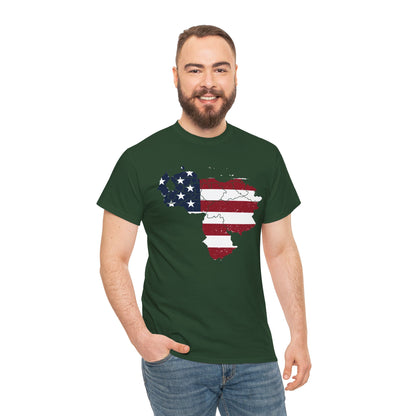 Venezuelan American Pride T-Shirt | Venezuelans in USA Tee