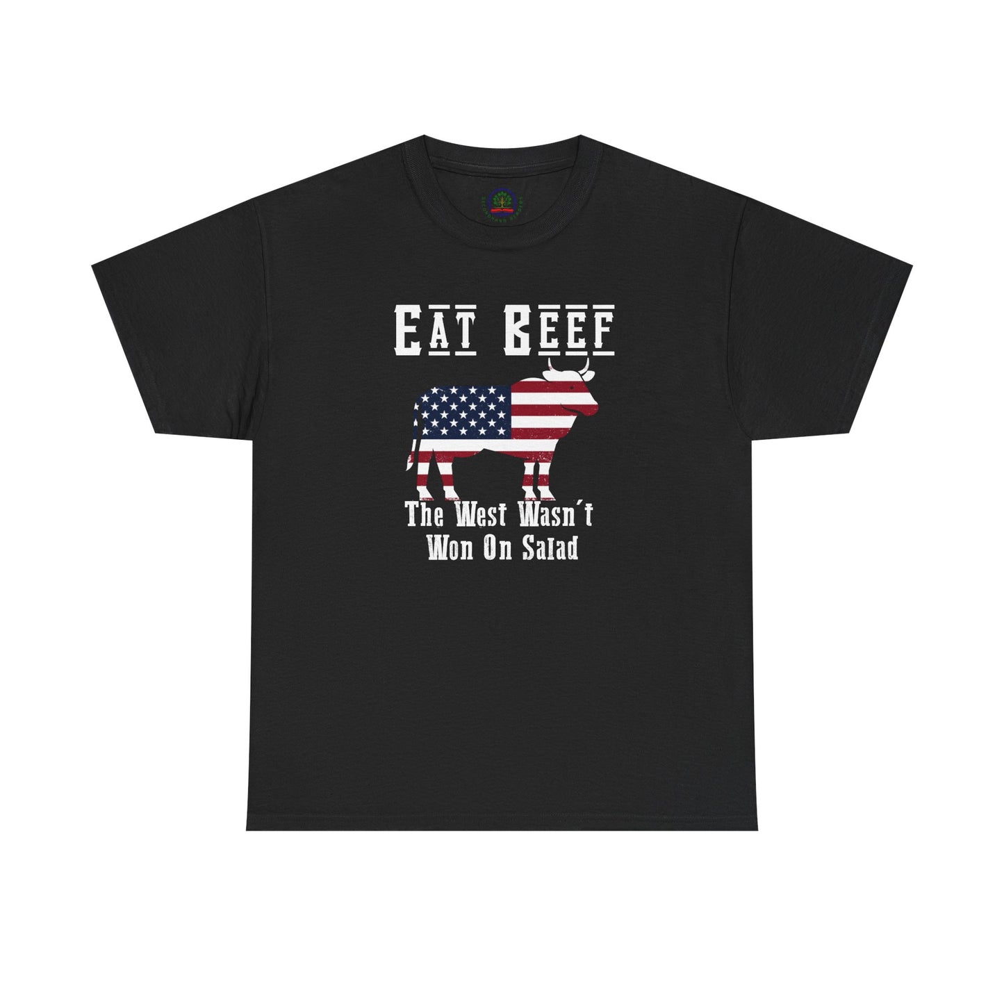Funny American BBQ Unisex Tee, Meat Eaters Joke Shirt, Eat Beef Gift, Patriotic