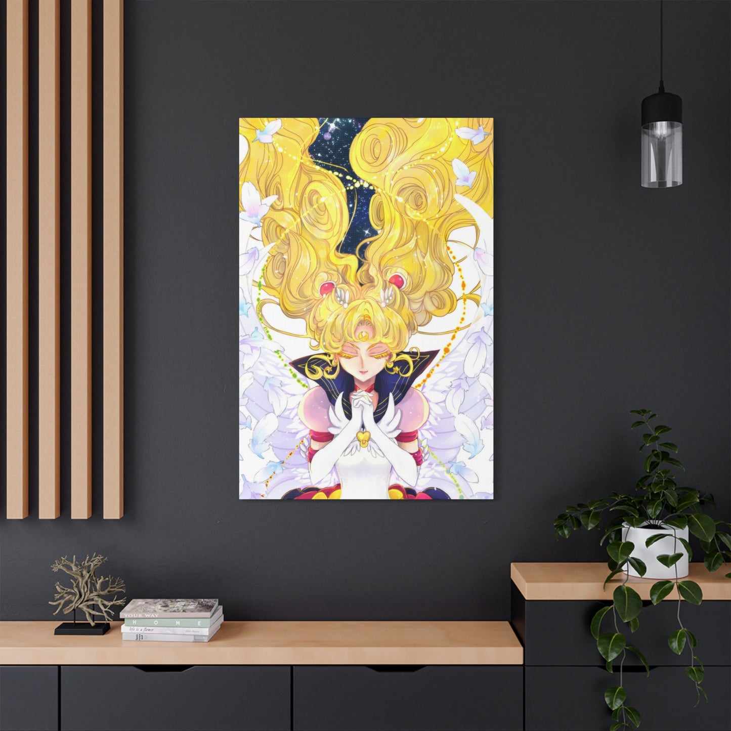Anime Canvas, Eternal Sailor Moon Wall Art, Satin Print, Stretched Painting