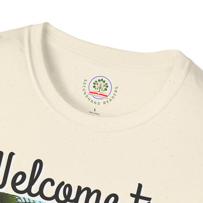 Welcome to My Garden Unisex T-Shirt - Funny Woman Watering Jungle Tee, Plant