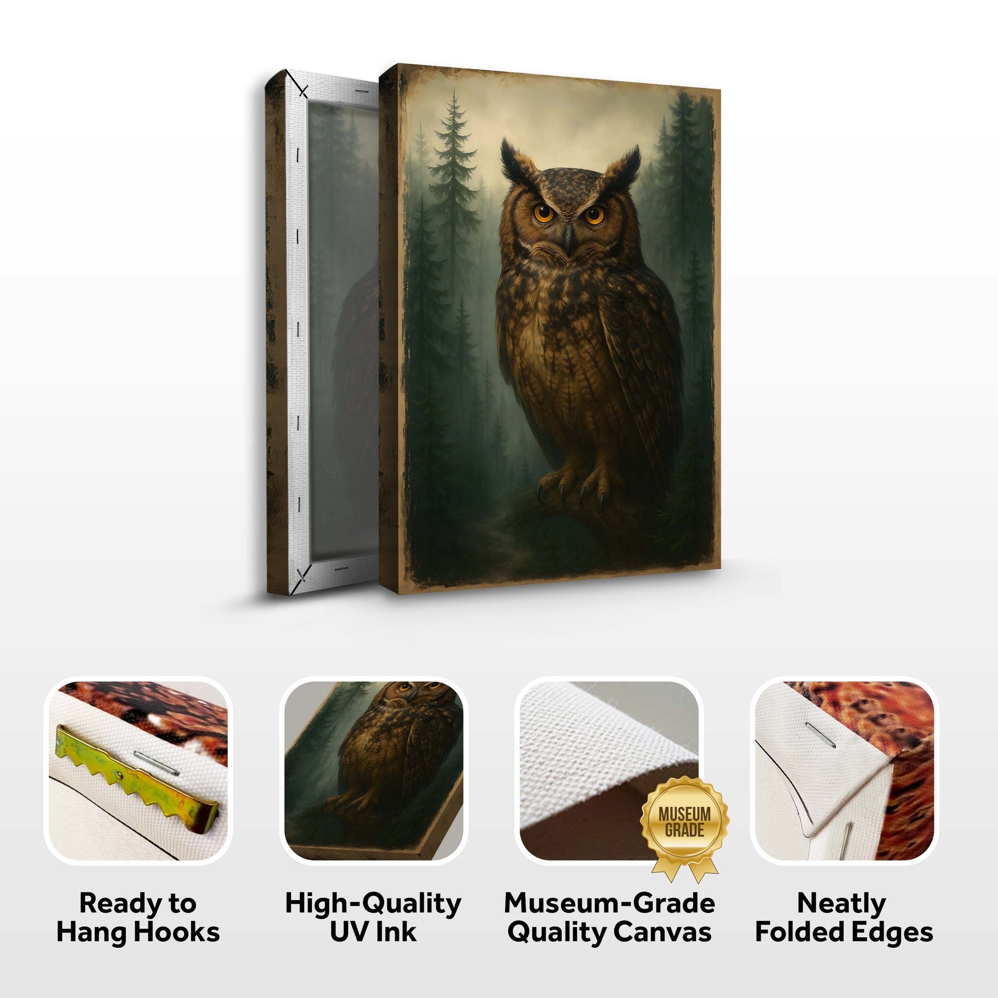 Watcher Of The Woods Owl Wall Art - Secondhand Readers