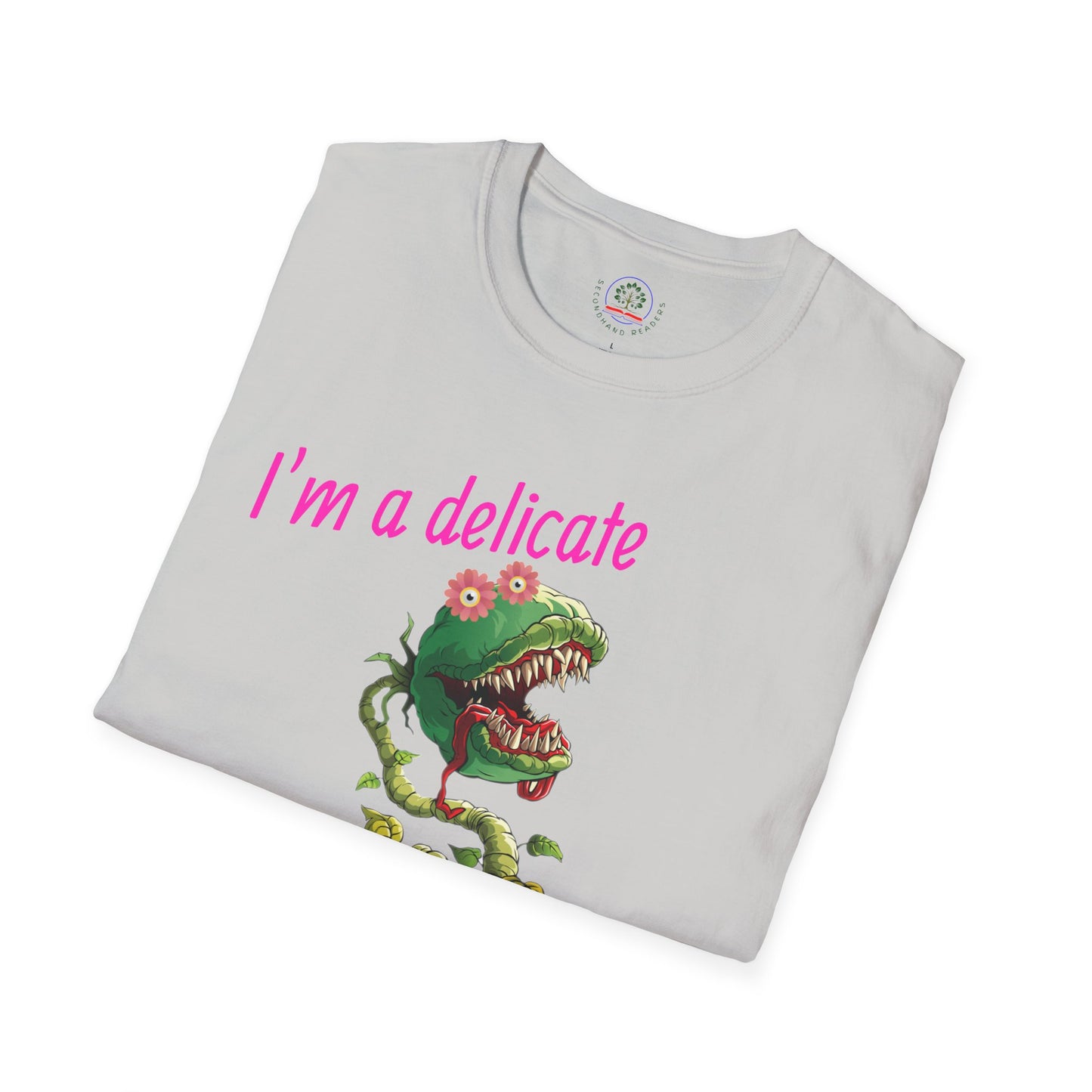 Sarcastic Floral T-Shirt, Delicate Flower Top, Unisex Tee, Funny Graphic Tee